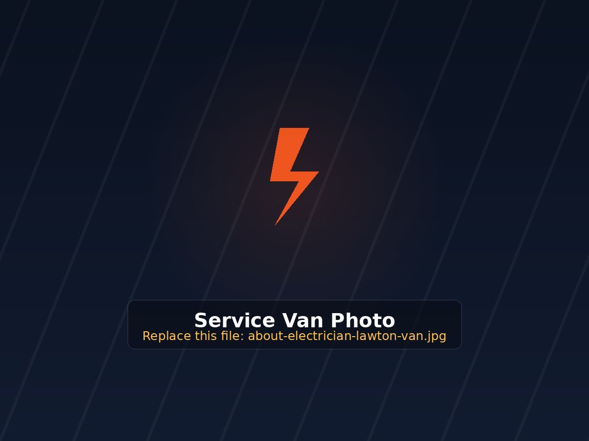 Service van at a job site